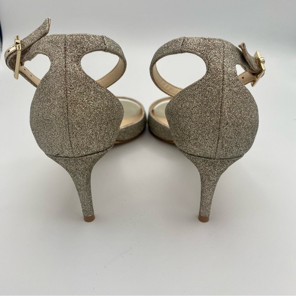Jimmy Choo Annie Giltter 65mm Ankle Strap Glitter Heel, Size 37.5 - Picture 5 of 17